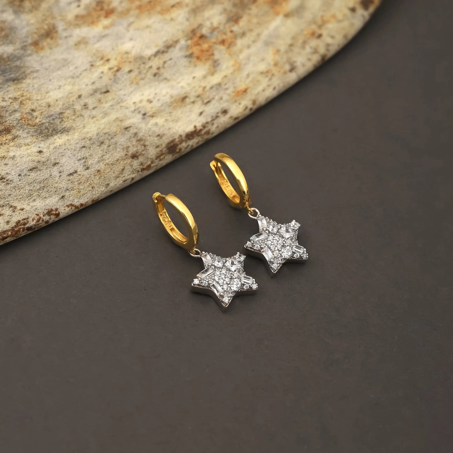 Silver Star Earrings