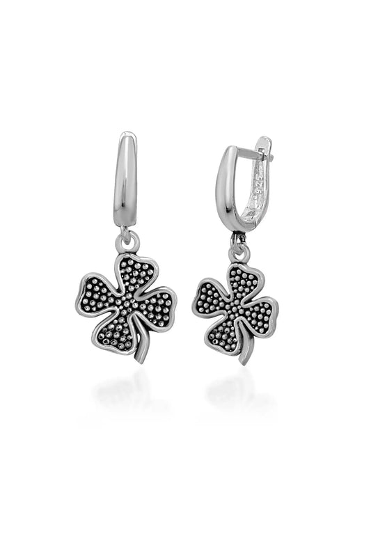 Silver Clover Earrings