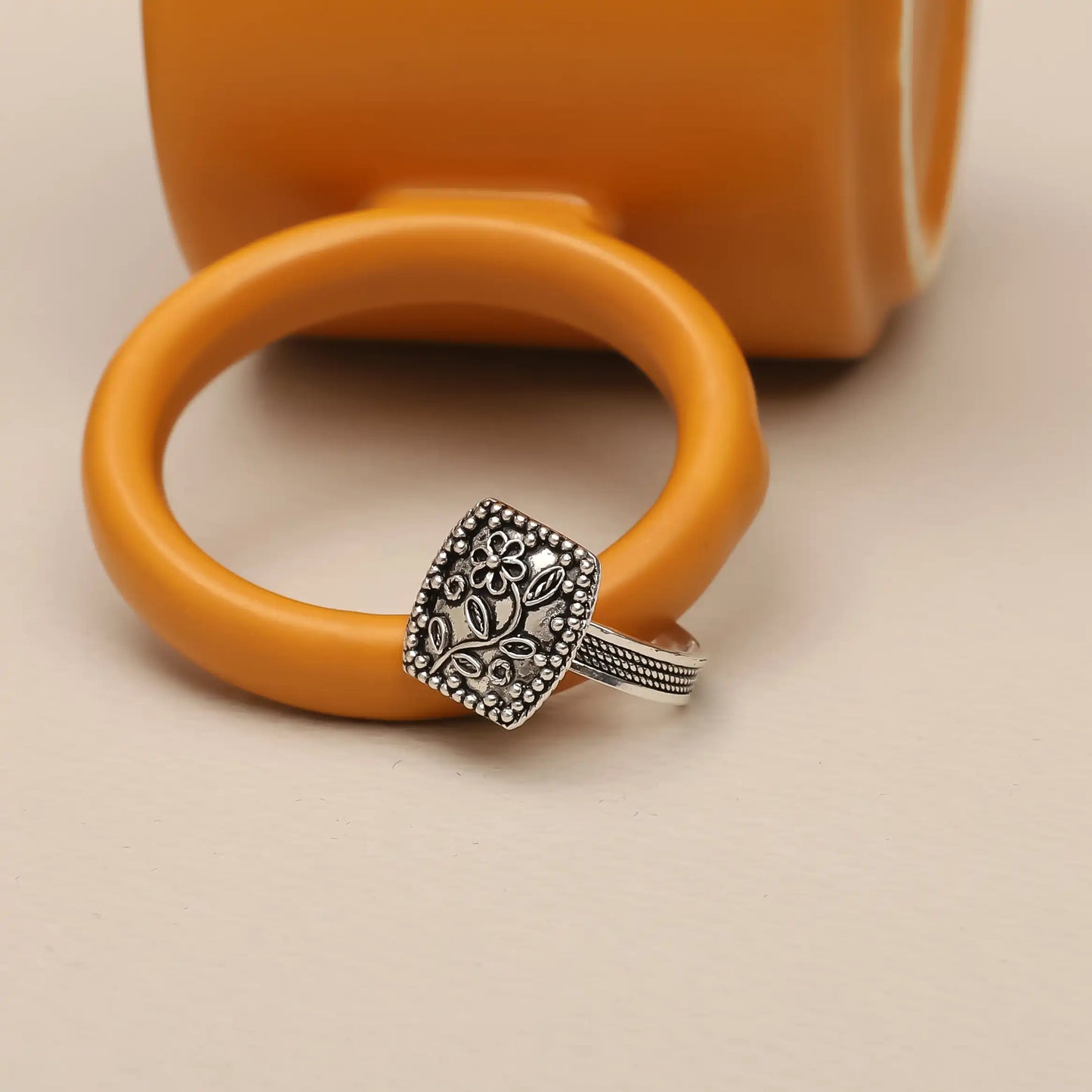 Silver Flower Ring