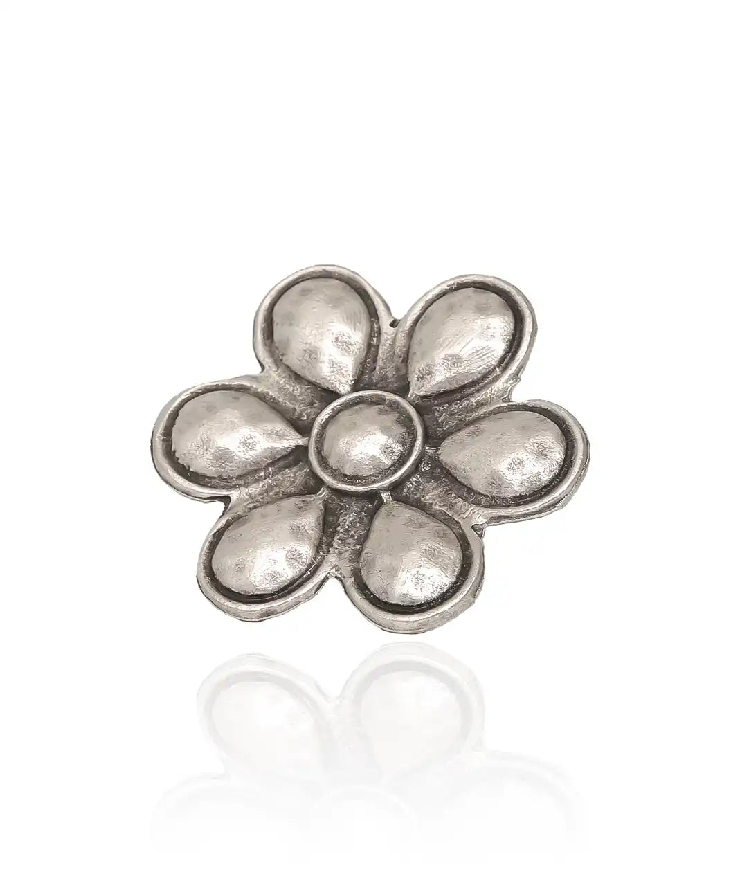 Silver Plated Flower Ring