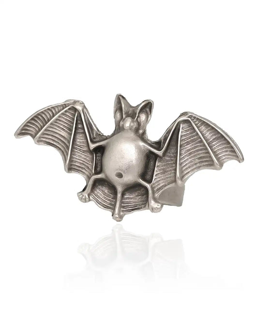 Silver Plated Bat Ring