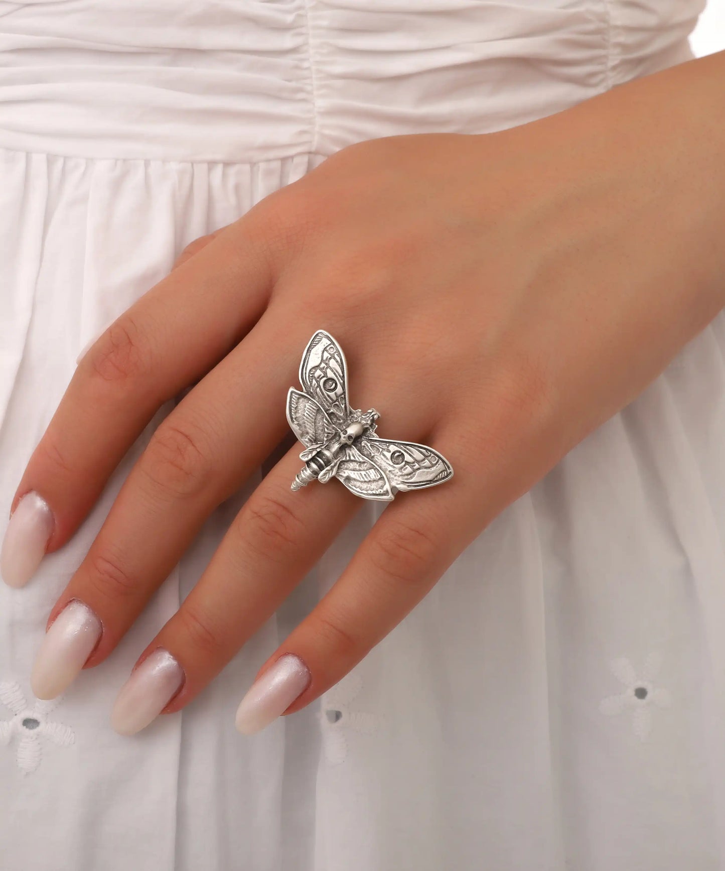 Silver Plated Butterfly Ring