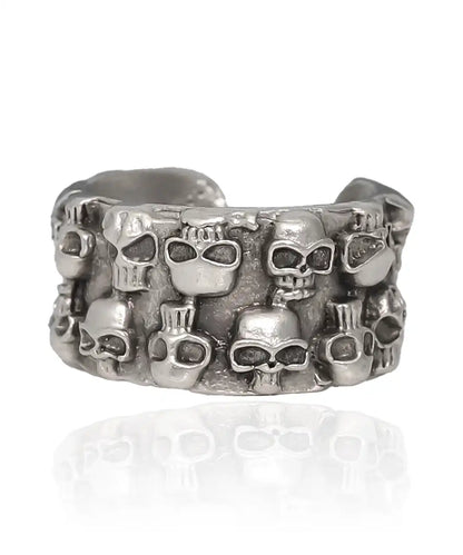 Silver Plated Skull Ring