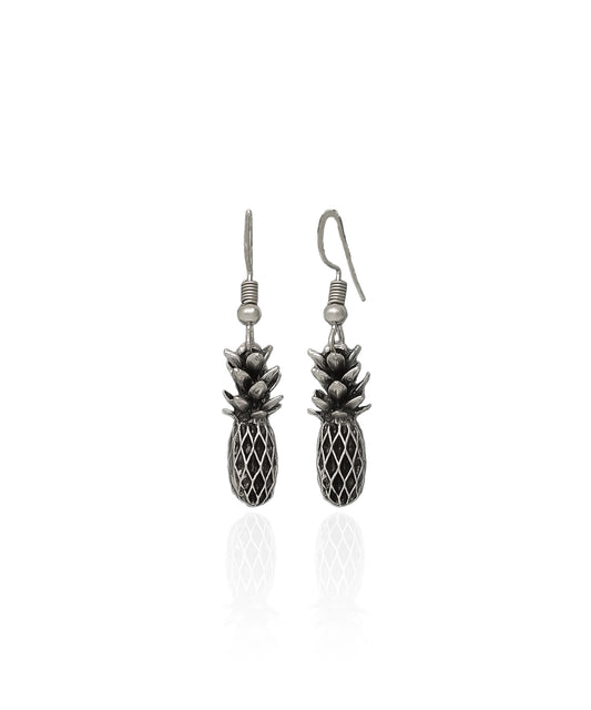 Silver Plated Pineapple Earrings