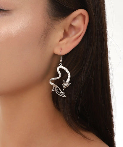 Silver Plated Fox Earrings