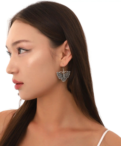 Silver Plated Butterfly Earrings