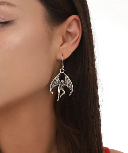 Silver Plated Angel Earrings