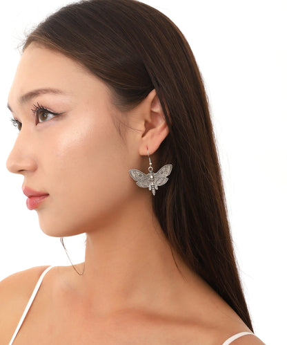 Silver Plated Butterfly Earrings