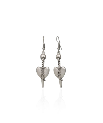 Silver Plated Heart Earrings